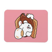 Funny Dog and S’more Design – Kawaii Pet Lover Pun Magnet (Horizontal)