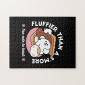 Funny Dog and S’more Design – Kawaii Pet Lover Pun Puzzle (Horizontal)