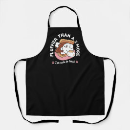 Funny Dog and S’more Design – Kawaii Pet Lover Pun Schürze