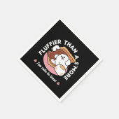 Funny Dog and S’more Design – Kawaii Pet Lover Pun Serviette (Ecke)