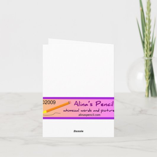 Funny Dog and Tree Edgy Birthday Card Karte (Rückseite)