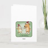 Funny Dog Angels Sing Weihnachten (Rückseite)