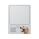 Funny Dog angepasstes Notizblock (Rotiert)