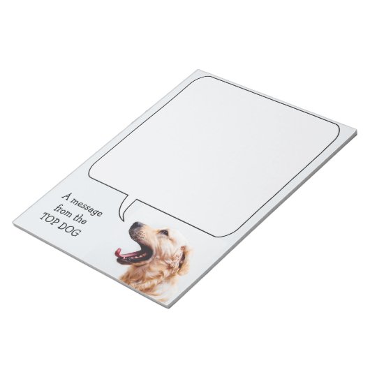 Funny Dog angepasstes Notizblock (angewinkelt)