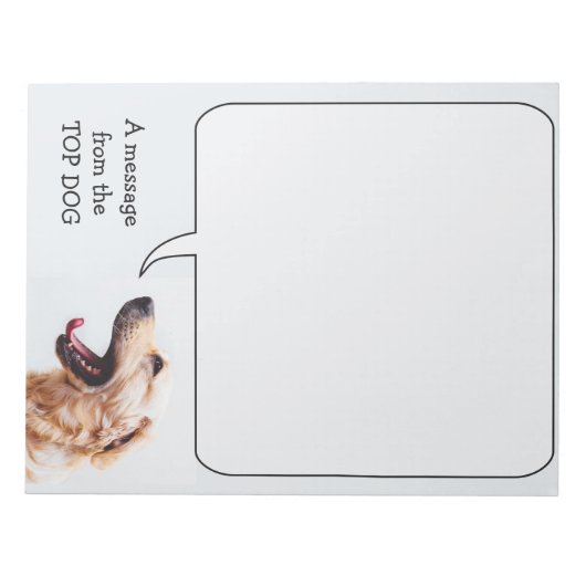 Funny Dog angepasstes Notizblock (Vorderseite)