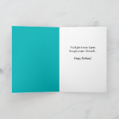 Funny Dog Ate Birthday Grußkarte Karte (Innenseite)