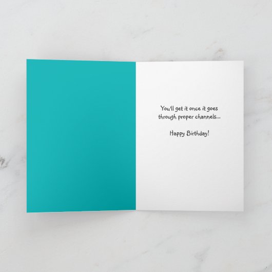 Funny Dog Ate Birthday Grußkarte Karte (Innenseite)