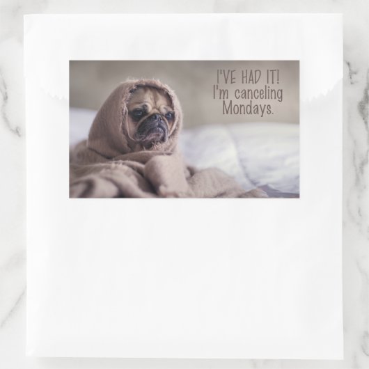 Funny Dog Aufkleber (Tasche)