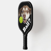 Funny Dog Ball Pet Lover Pickleball Paddel Schläger (Links)