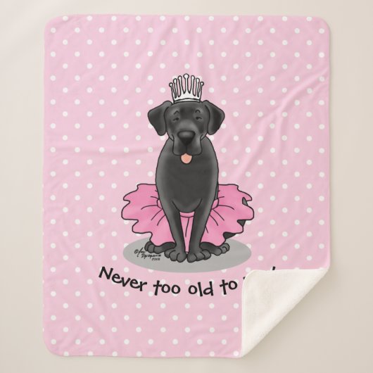 Funny Dog Ballett Princess Black Lab Retriever Sherpadecke (Vorderseite)