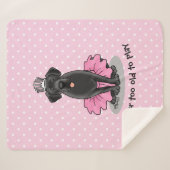 Funny Dog Ballett Princess Black Lab Retriever Sherpadecke (Vorderseite (Horizontal))