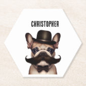Funny Dog Barkeep Custom Untersetzer (Vorderseite)