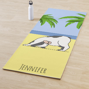 Funny Dog Beach Yoga Mat Yogamatte