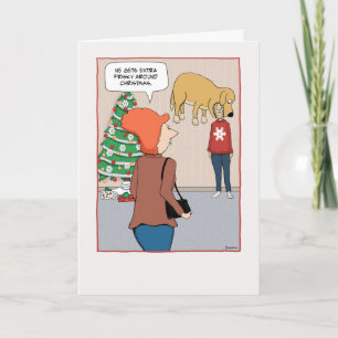 Funny Dog begeistert über Weihnachten