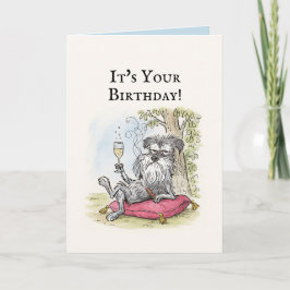 Funny Dog Birthday Card Karte