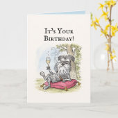 Funny Dog Birthday Card Karte (Gelbe Blume)