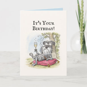Funny Dog Birthday Card Karte