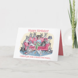 Funny Dog Birthday Card Karte