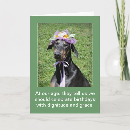 Funny dog Birthday Card Karte (Vorderseite)