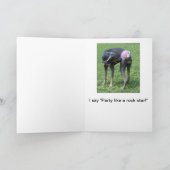 Funny dog Birthday Card Karte (Innenseite)