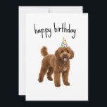 Funny Dog Birthday Card - Poodle Mama oder Vater G Einladung<br><div class="desc">Mit dieser lustigen Geburtstagskarte für Hunde, die perfekt für Poodle Mütter und Väter geeignet ist, machen Sie den Geburtstag eines Hundes zum besonderen Erlebnis! Egal, ob es von einem spielerischen Jungtier oder einem Hundeelternteil stammt, diese Karte verleiht der Feier eine lustige und nachdenkliche Touch. Ideal für Aprikosen Poodle Liebhaber oder...</div>