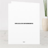 FUNNY DOG BIRTHDAY, SMELL BIRTHDAY CAKE? CARD KARTE (Rückseite)