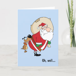 Funny Dog bittet Weihnachtskarte Feiertagskarte