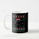 Funny Dog Black Mops Ugly Christmas Sweater Sweats Kaffeetasse (Links)