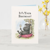 Funny Dog Black Schnauzer Geburtstagskarte Karte (Gelbe Blume)