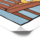 Funny Dog bläst Job Interview Poster (Ecke)