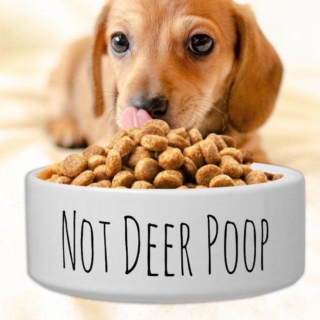 Funny Dog Bowl - Not Deer Gekackt - Niedliche Kera Napf (Von Creator hochgeladen)