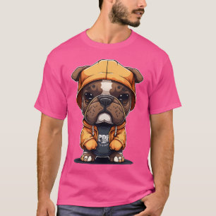 Funny Dog Boxer Rapper Hip Hop Rb Rap T-Shirt