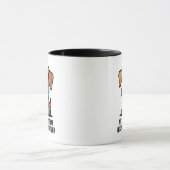 Funny Dog Butler Cartoon Quote Tasse (Zentrum)