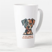 Funny Dog Butler Quote Illustration Milchtasse (Rechte Ecke)