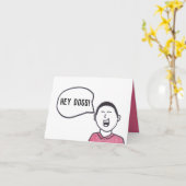 Funny Dog Caller Happy Birthday Card Karte (Gelbe Blume)