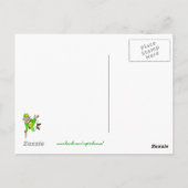 Funny Dog & Cat St. Patrick's Day Postkarte (Rückseite)