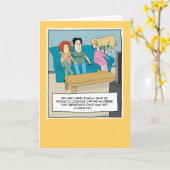 Funny Dog Chew Toy Geburtstag Karte (Gelbe Blume)