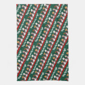 Funny Dog Choir Ding Dog Xmas Carol Pun Cartoon Geschirrtuch (Vertikal)