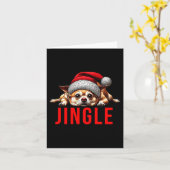 Funny Dog Christmas Chihuahua Premium Tri-blend Karte (Gelbe Blume)