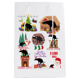 Funny Dog Christmas Holiday Humor from  Mittlere Geschenktüte