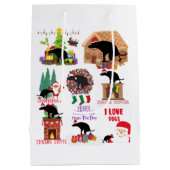 Funny Dog Christmas Holiday Humor from  Mittlere Geschenktüte (Rückseite)