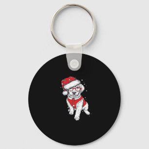 Funny Dog Christmas Pajamas Geschenk für Hunde Lie Schlüsselanhänger