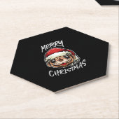 Funny Dog Christmas Pajamas Geschenk für Hunde Lie Untersetzer (angewinkelt)