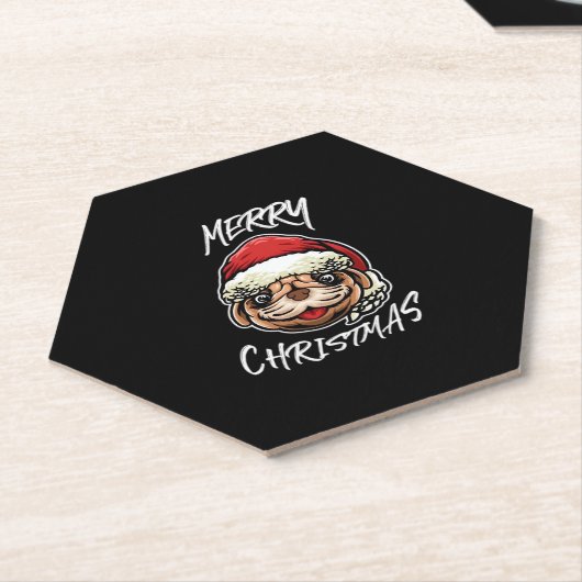 Funny Dog Christmas Pajamas Geschenk für Hunde Lie Untersetzer (angewinkelt)