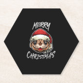 Funny Dog Christmas Pajamas Geschenk für Hunde Lie Untersetzer (Vorderseite)