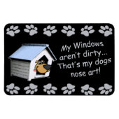 Funny Dog Comic - Nose Art Magnet (Horizontal)