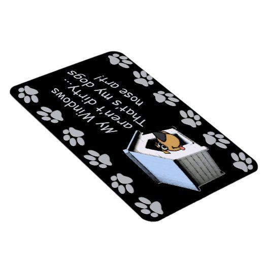 Funny Dog Comic - Nose Art Magnet (Rechte Seite)
