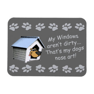 Funny Dog Comic - Nose Art Magnet