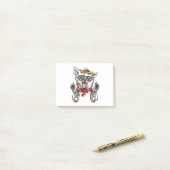 Funny Dog Cowboy Post-it Klebezettel (Auf Schreibtisch)