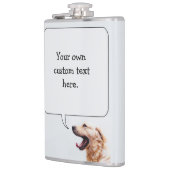 Funny Dog Custom Flask Flachmann (Links)
